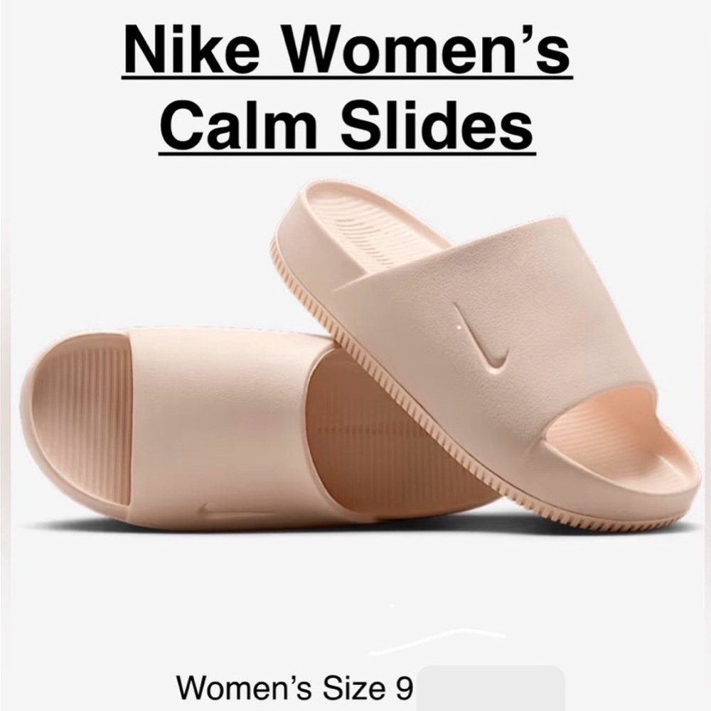 NWTNIKE Women’s Calm Slides
Guava Ice - Light Pink, Size 9